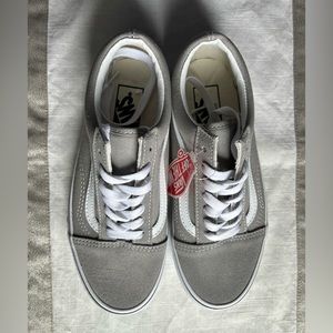 Vans Old Skool Canvas Suede Sneakers Gray Size 5.5 Men or 7 Women Unisex